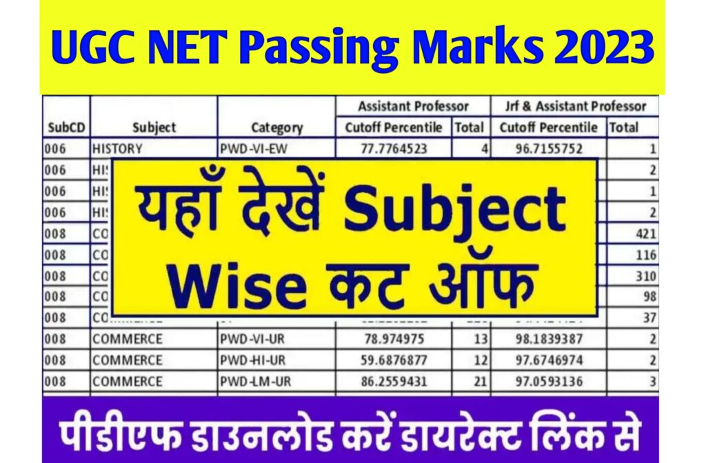 UGC NET Passing Marks 2023