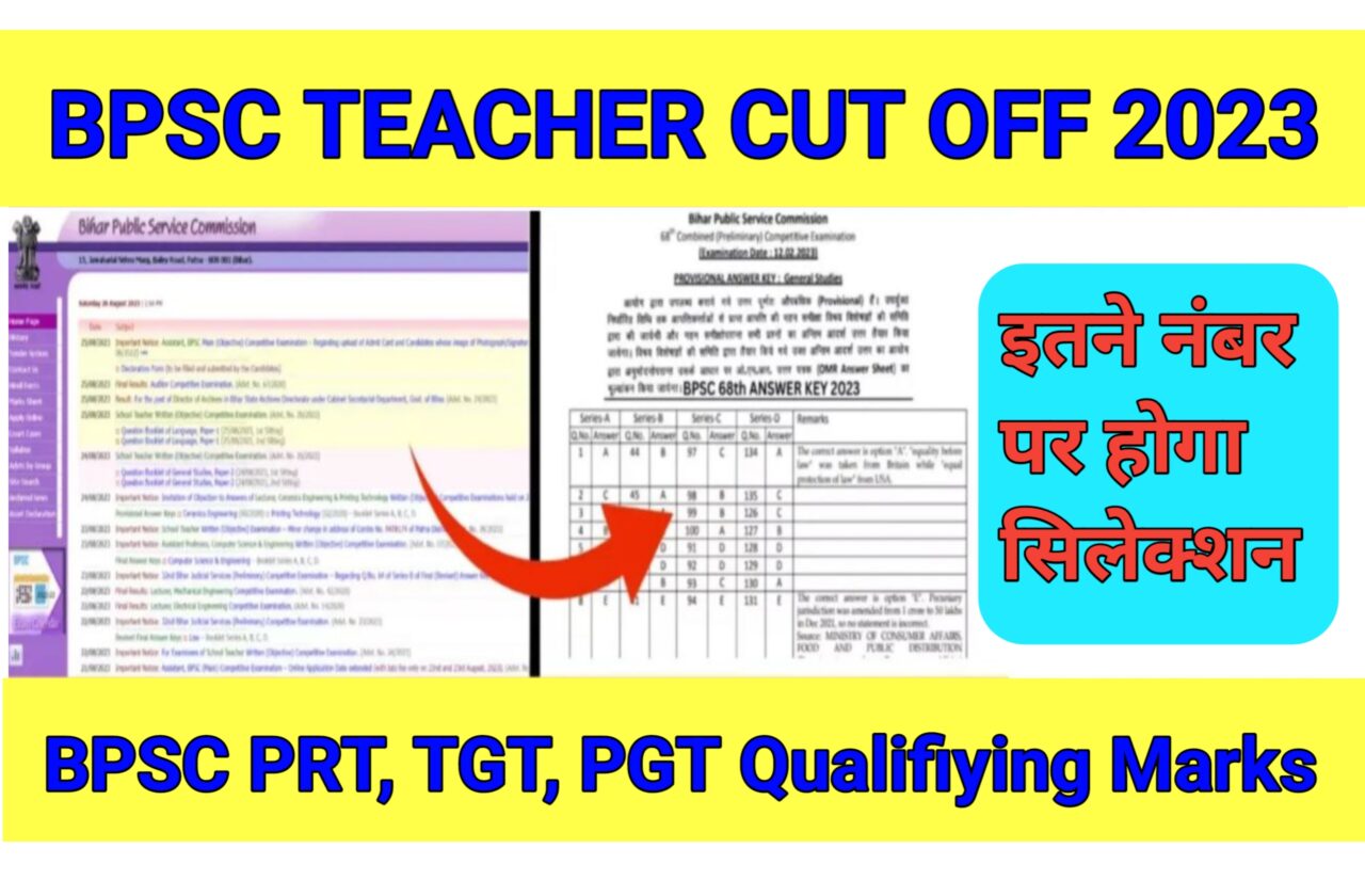 BPSC Teacher Cut Off Marks 2023